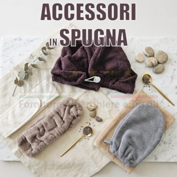 Turbanti - Fasce per Capelli - Manopole in Spugna & Accessori Spugna SPA