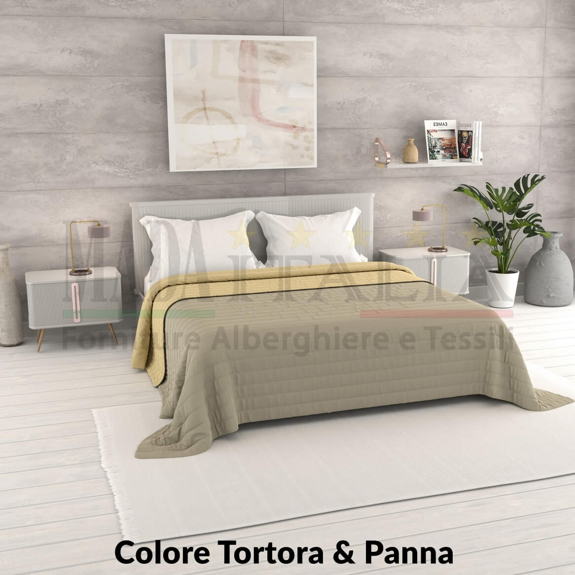 Vendita Copriletto Trapuntino Estivo Bicolore Matrimoniale Tortora Panna Vendita Copriletto Trapuntino Estivo Bicolore Matrimoniale Tortora Panna