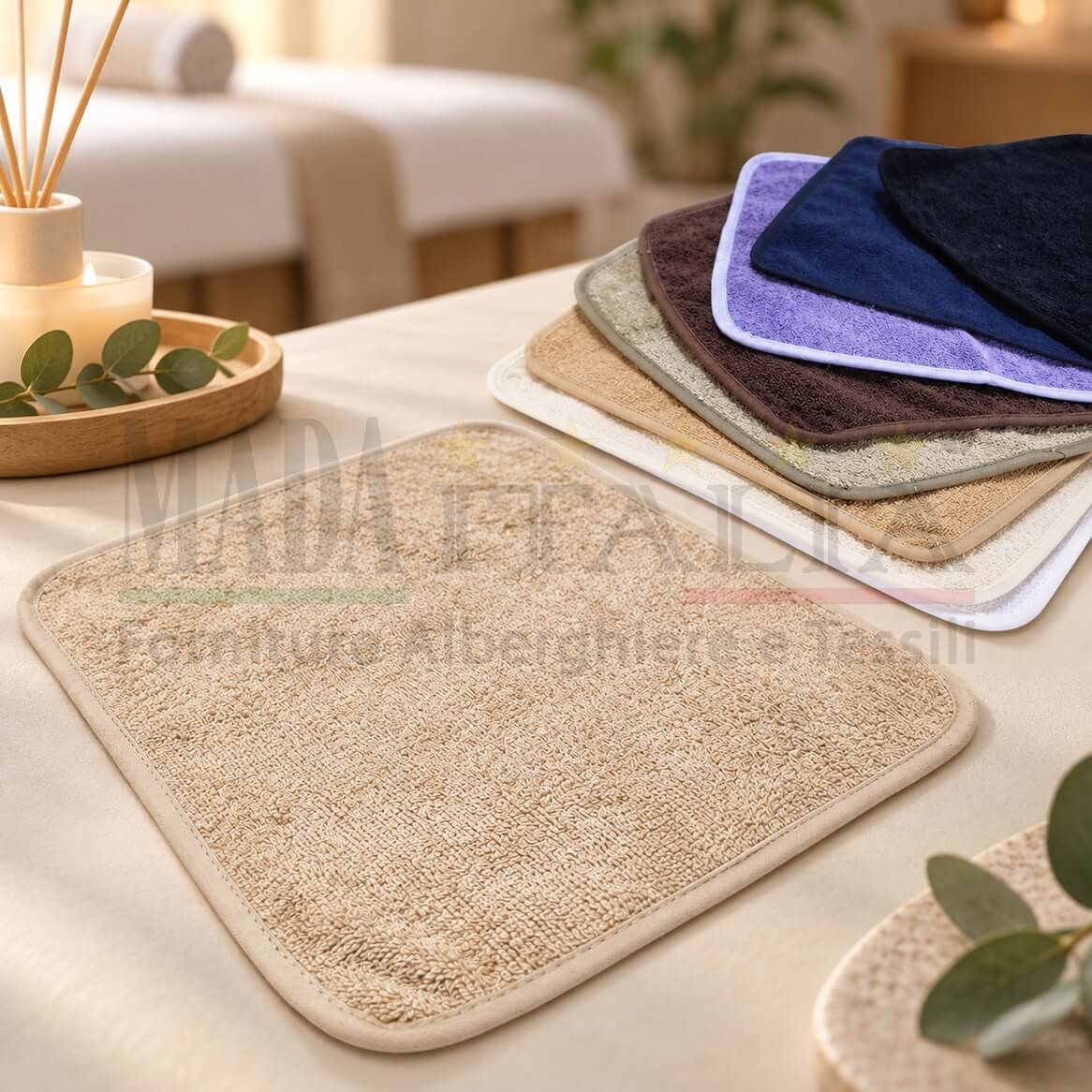 Vendita Lavetta Spugna Massaggi Trattamenti Estetici 30x30 Bordo Cotone