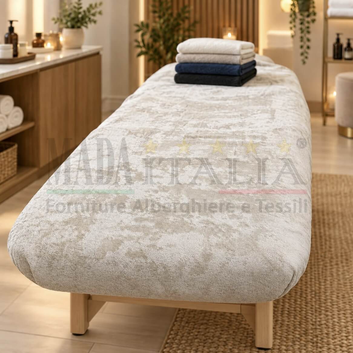 Vendita Coprilettino Massaggi Elastici Spugna Ciniglia Cimato Pesante