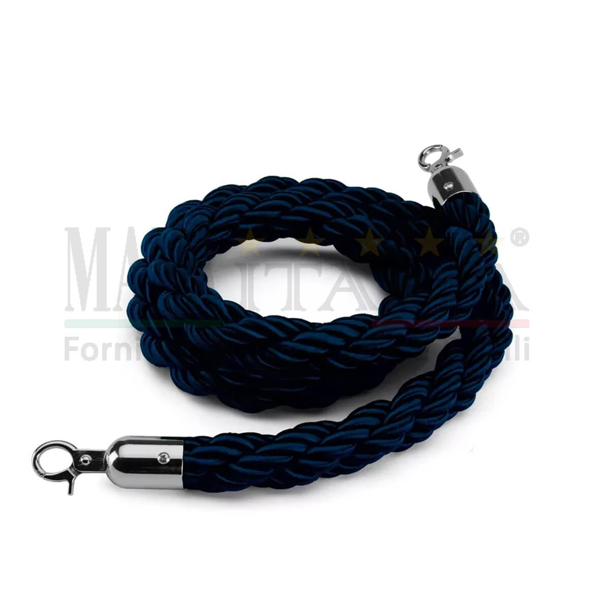 Vendita Cordone Corda Segnapercorso Blu Scuro Ganci Argento Vendita Cordone Corda Segnapercorso Blu Scuro Ganci Argento