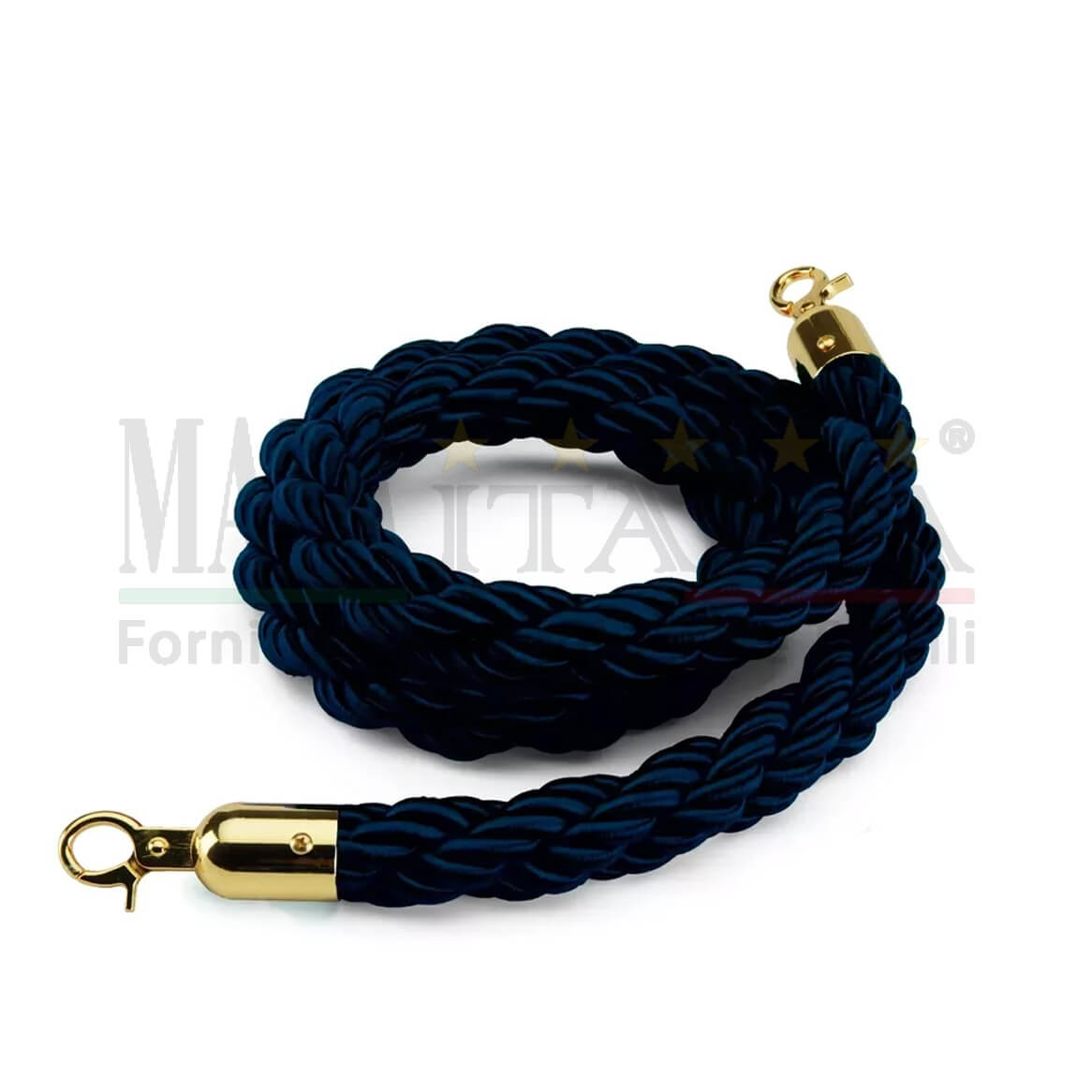 Vendita Cordone Corda Segnapercorso Blu Scuro Ganci Oro Vendita Cordone Corda Segnapercorso Blu Scuro Ganci Oro